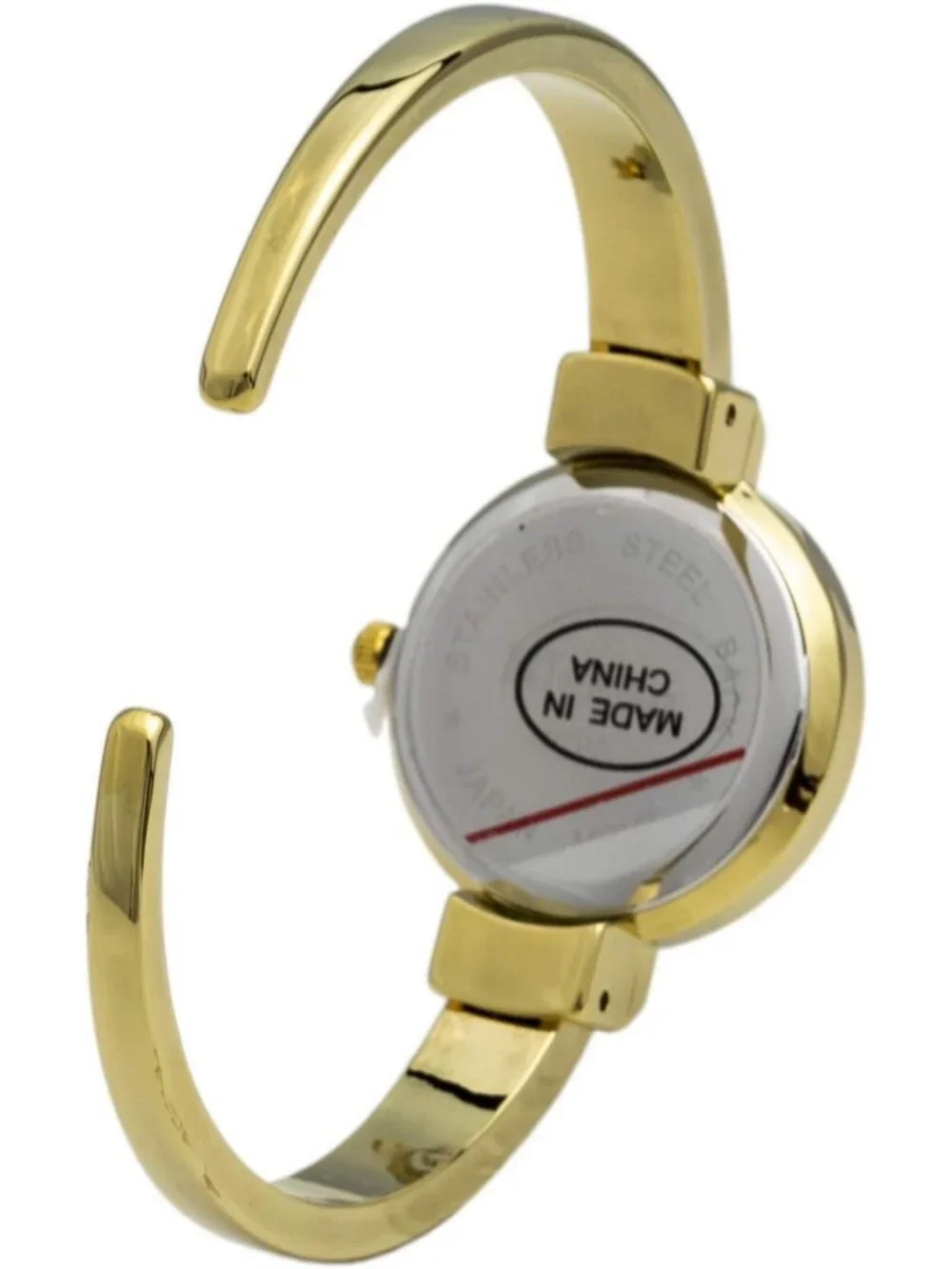 Delicate 26mm Quartz Women's Metal Cuff Bangle Watch - Stylish & Elegant